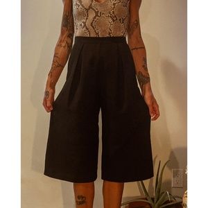 Black Gaucho Pants